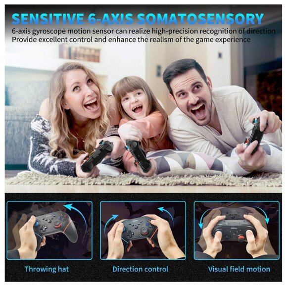 Wireless Pro Controller for Switch/Switch Console, Gamepad Joypad Remote - Picture 7 of 7